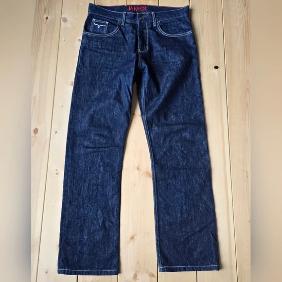 Kimes Ranch James Mid Low Rise Straight Bootcut Jeans Mens 32X32 - Picture 2 of 12